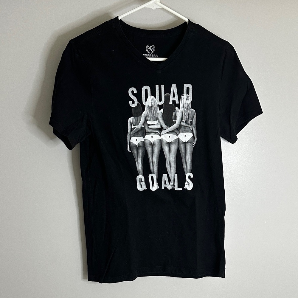 Express Black 'Squad Goals' Tee